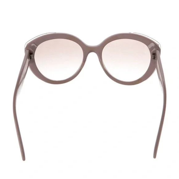 Prada Logo Pink Oversized Cat-Eye Sunglasses - Picture 4 of 13